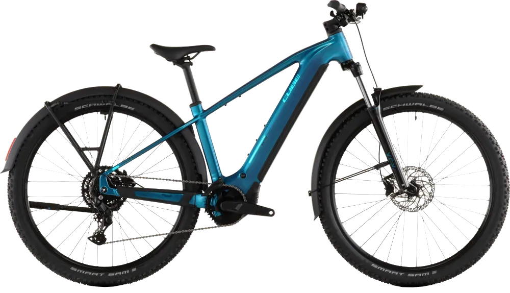 Cube Reaction Hybrid 600 FE bleu électrique, VTT électrique de location